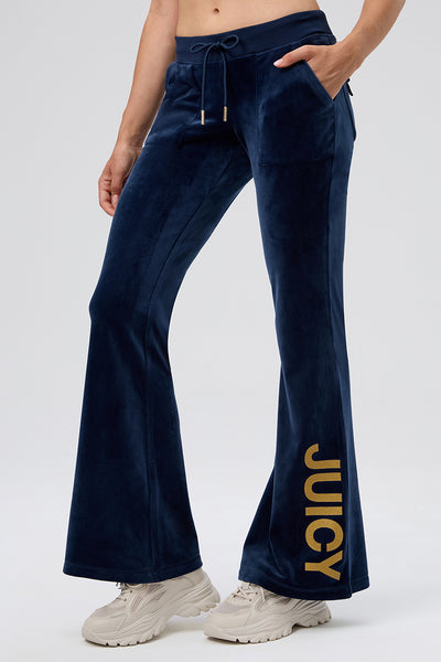 30th Birthday Snap Pocket Velour Pants - Juicy Couture