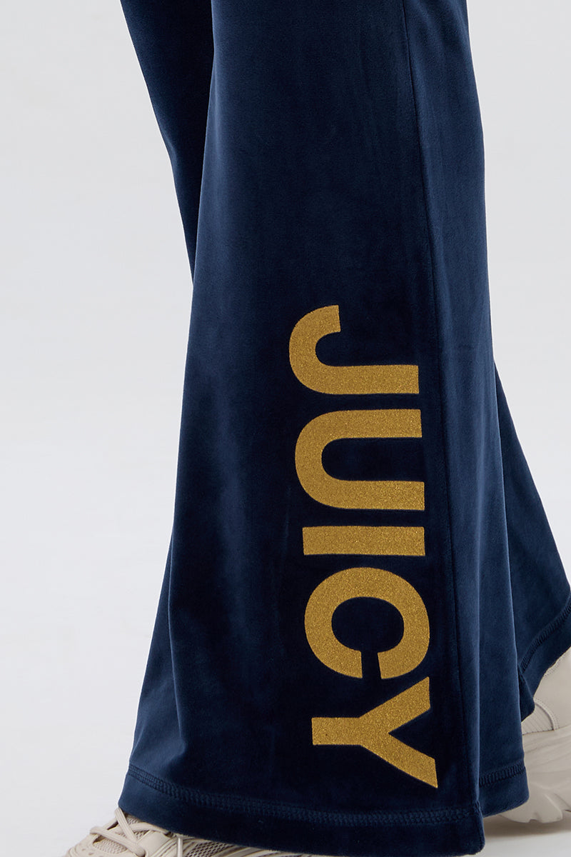 30th Birthday Snap Pocket Velour Pants - Juicy Couture