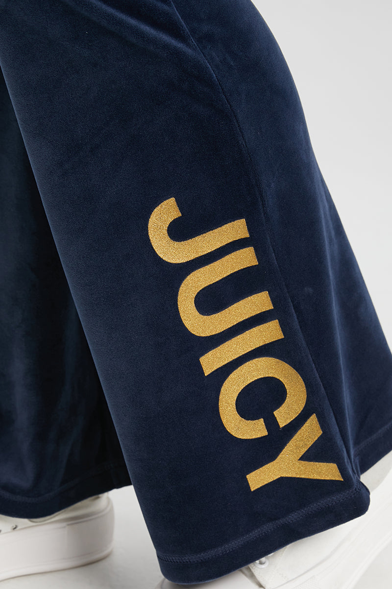 Plus-Size 30th Birthday Snap Pocket Velour Pants - Juicy Couture