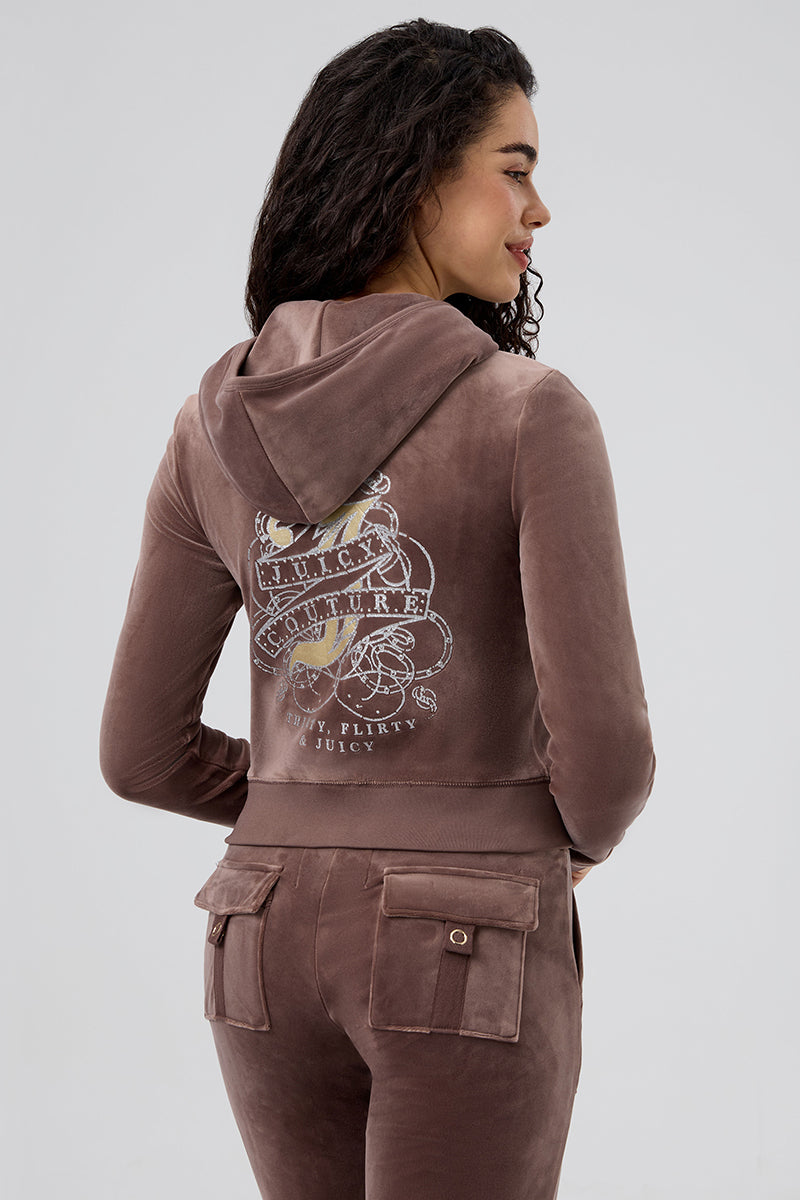 Thirty Flirty and Juicy Velour Hoodie - Juicy Couture