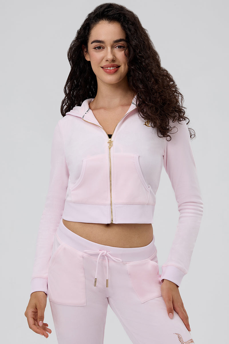 Plus-Size Thirty Flirty and Juicy Velour Hoodie - Juicy Couture