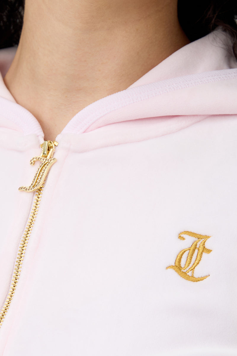 Plus-Size Thirty Flirty and Juicy Velour Hoodie - Juicy Couture