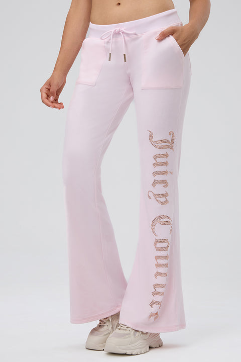30th Birthday Big Bling Snap Pocket Velour Pants - Juicy Couture