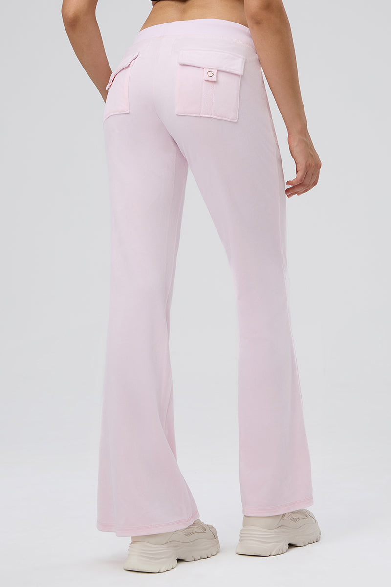 30th Birthday Big Bling Snap Pocket Velour Pants - Juicy Couture