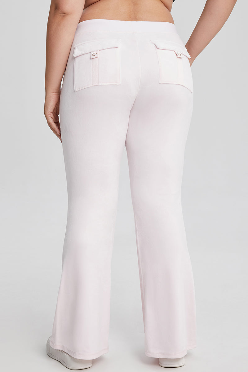 Plus-Size 30th Birthday Big Bling Snap Pocket Velour Pants - Juicy Couture