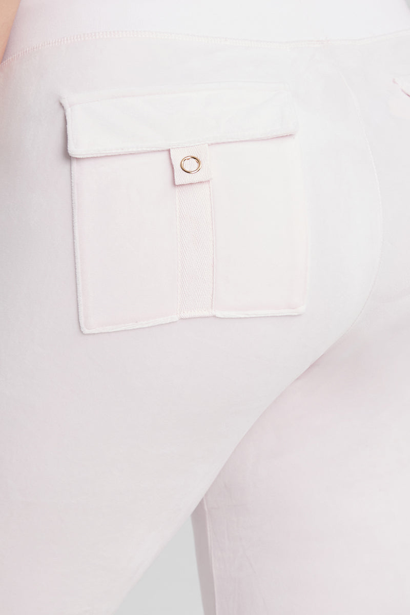 Plus-Size 30th Birthday Big Bling Snap Pocket Velour Pants