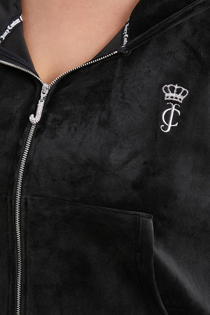 Plus-Size 30th Birthday Relaxed Scottie Velour Hoodie - Juicy Couture
