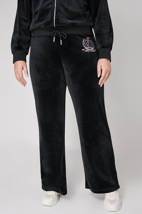 Plus-Size Wide Leg Track Pants
