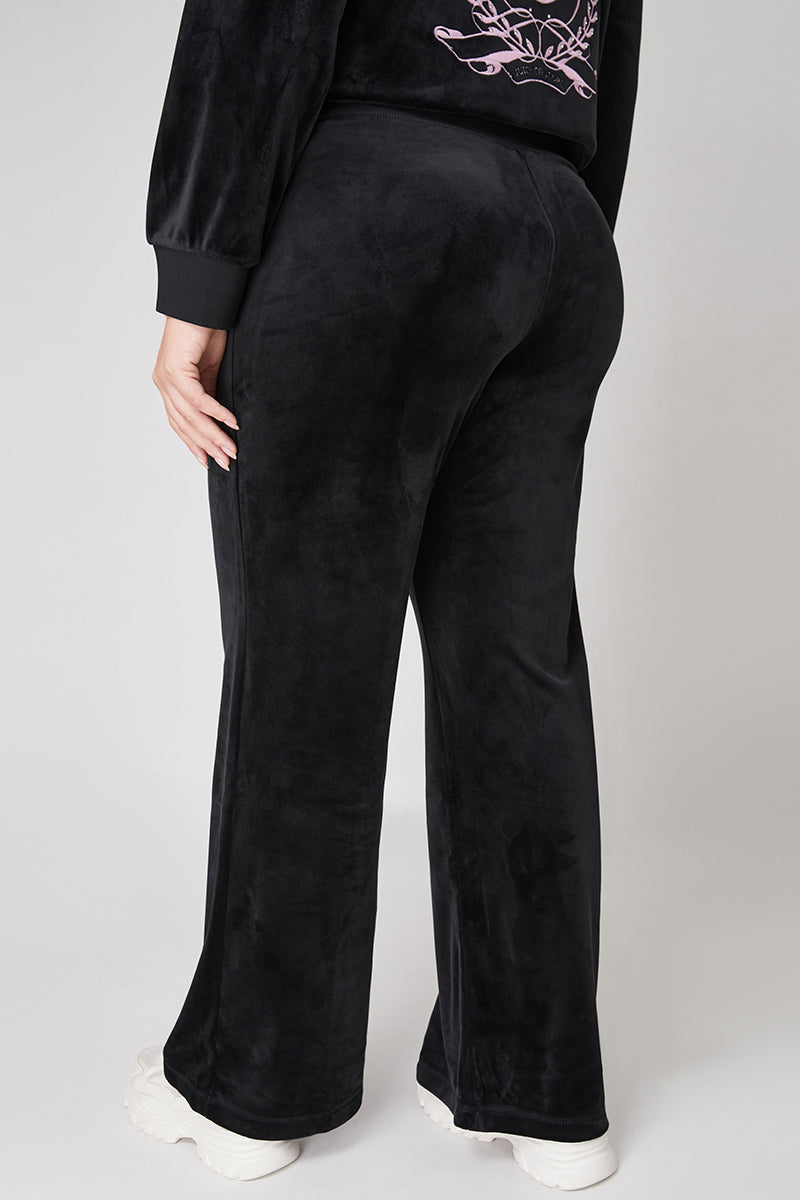 Plus-Size Wide Leg Track Pants