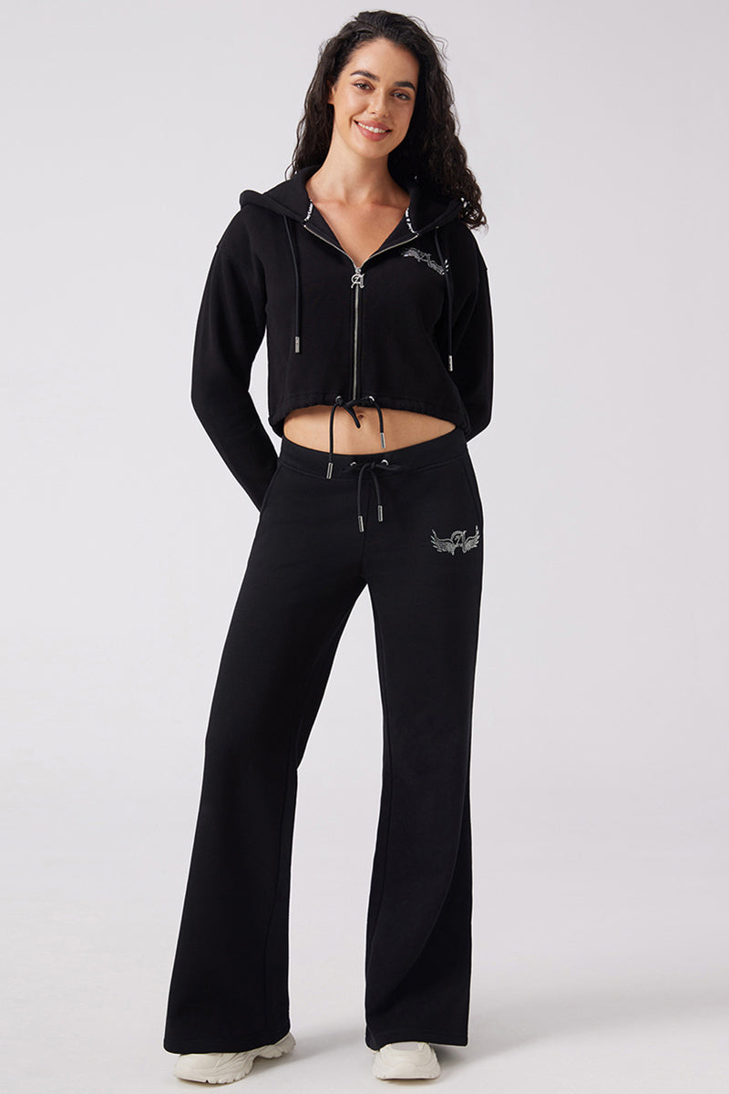 Angel Couture Cropped Fleece Hoodie
