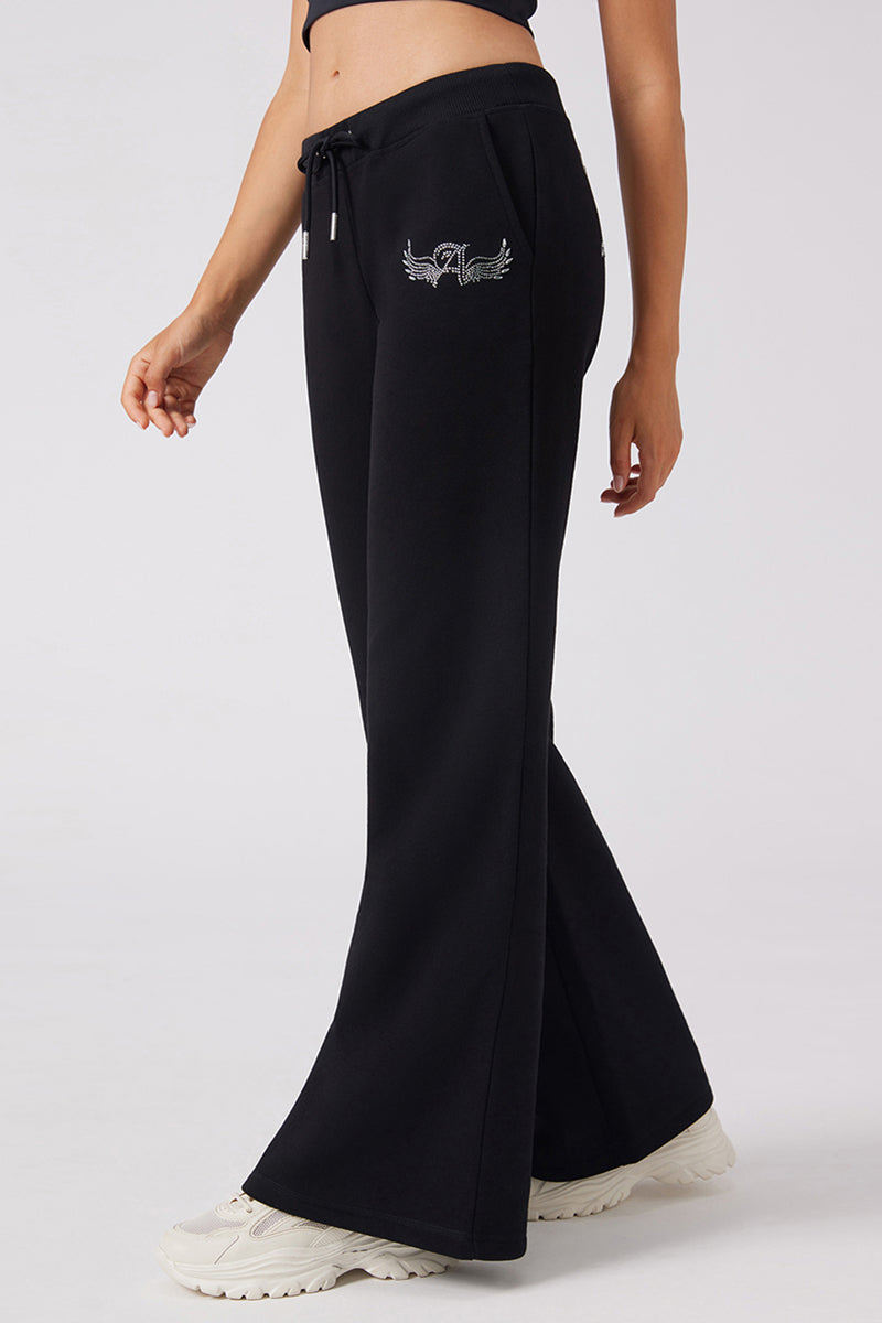 Angel Couture Wide Leg Fleece Pants