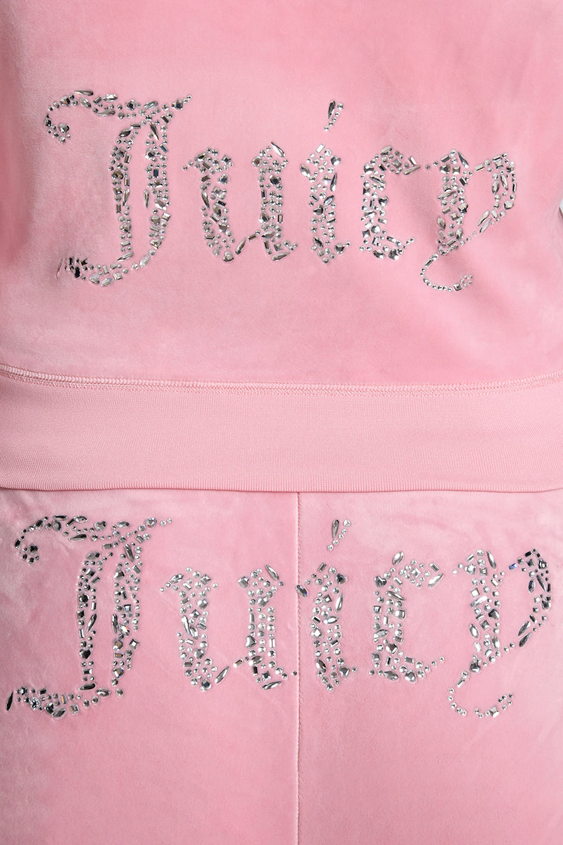 Angel Couture Big Bling Velour Hoodie