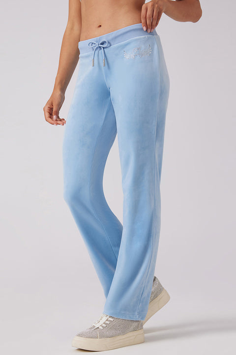Angel Couture Big Bling Velour Track Pants