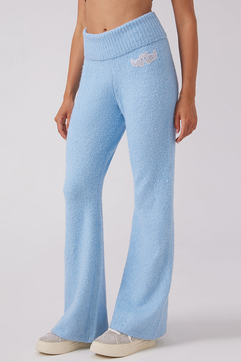 juicy couture Angel Couture Knit Fold Over Wide Leg Pants Factory