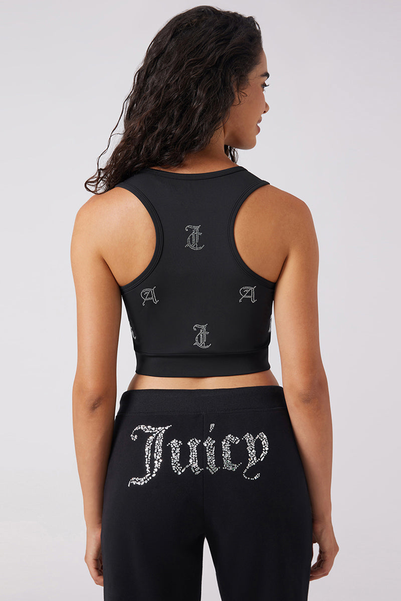 Angel Couture All Over Small Bling Crop Tank