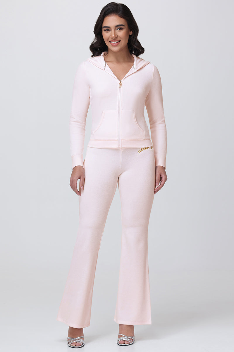 Made Me Do It Cotton Velour Hoodie - Soft Glow - Vince Camuto