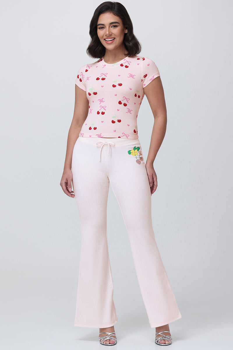 All Over Cherry Baby Tee - Cherry Print - Vince Camuto