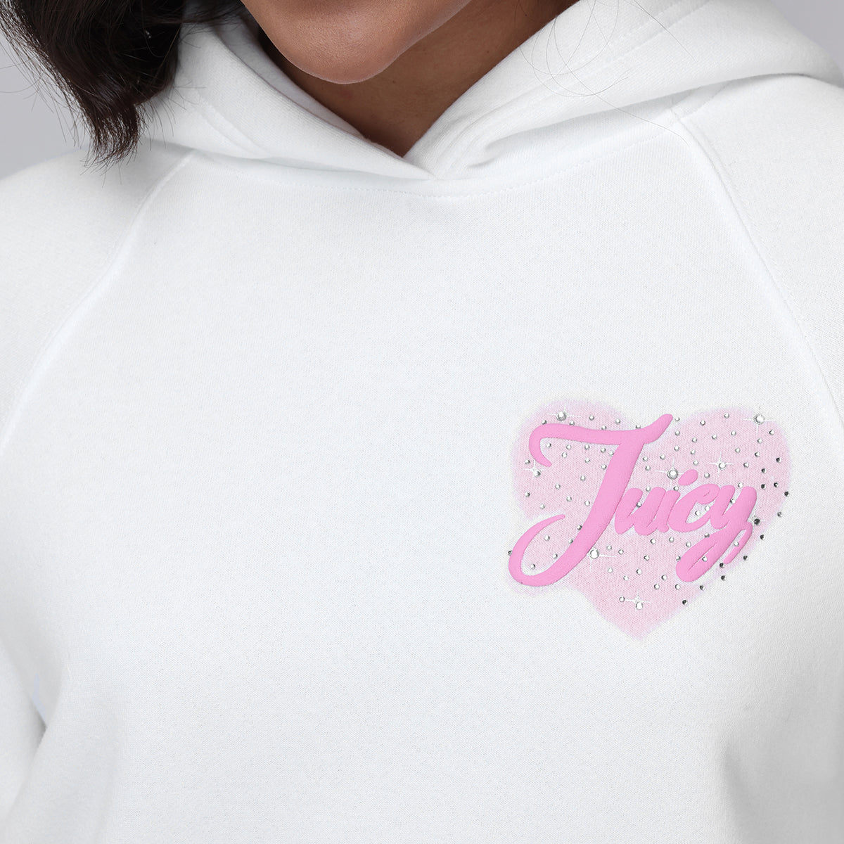 Sweetheart Fleece Oversized Hoodie - Angel - Juicy Couture