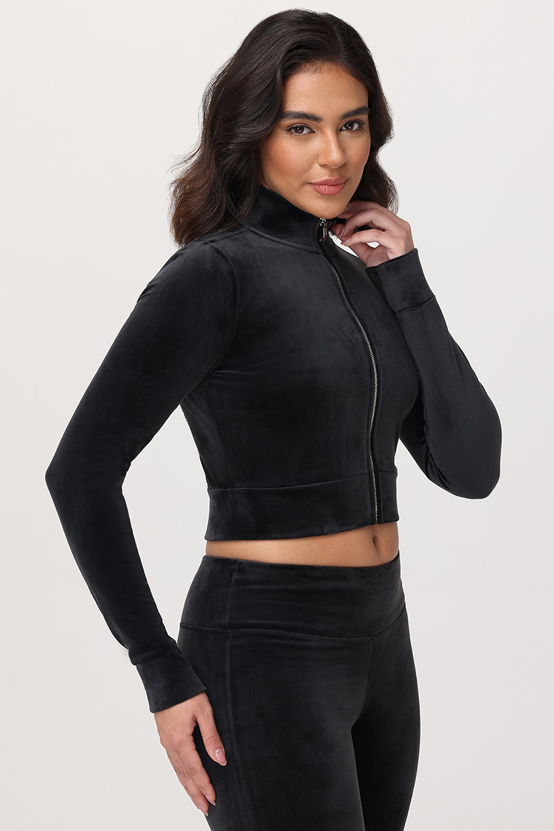 Cropped Mockneck Jacket