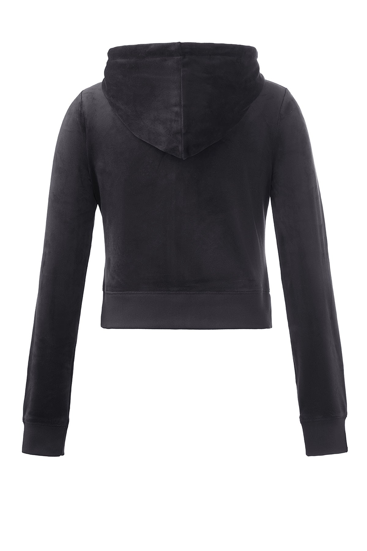 Front Mixed Crystals Velour Hoodie - Juicy Couture