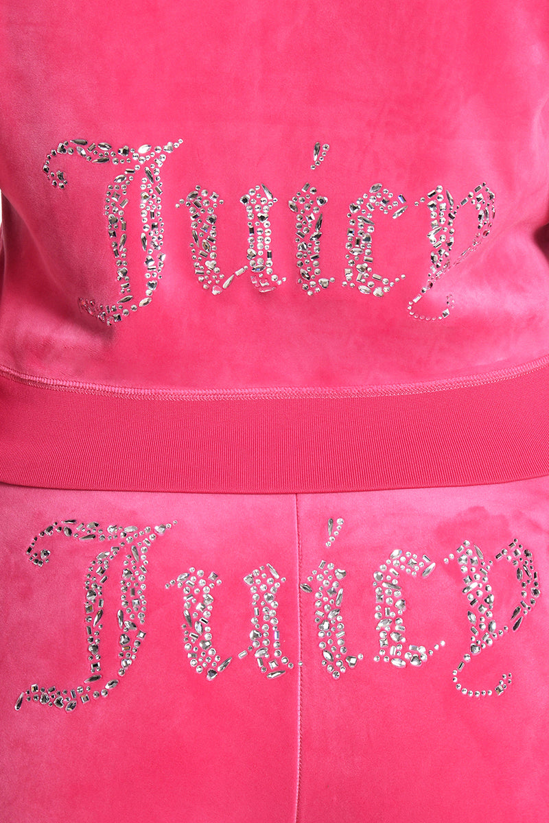 Plus-Size Angel Couture Big Bling Velour Hoodie