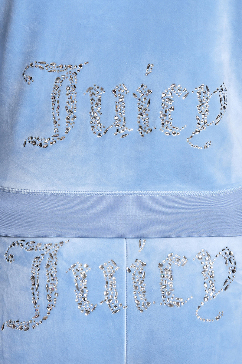 Plus-Size Angel Couture Big Bling Velour Hoodie