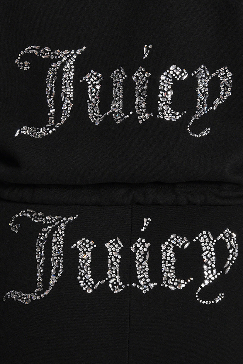 Plus-Size Angel Couture Cropped Fleece Hoodie