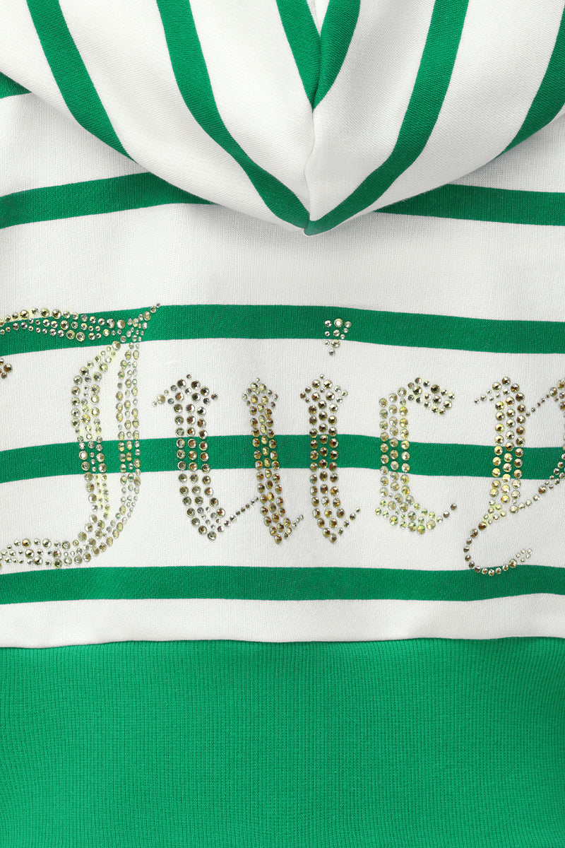 Stripe Bling Terry Hoodie – Juicy Couture