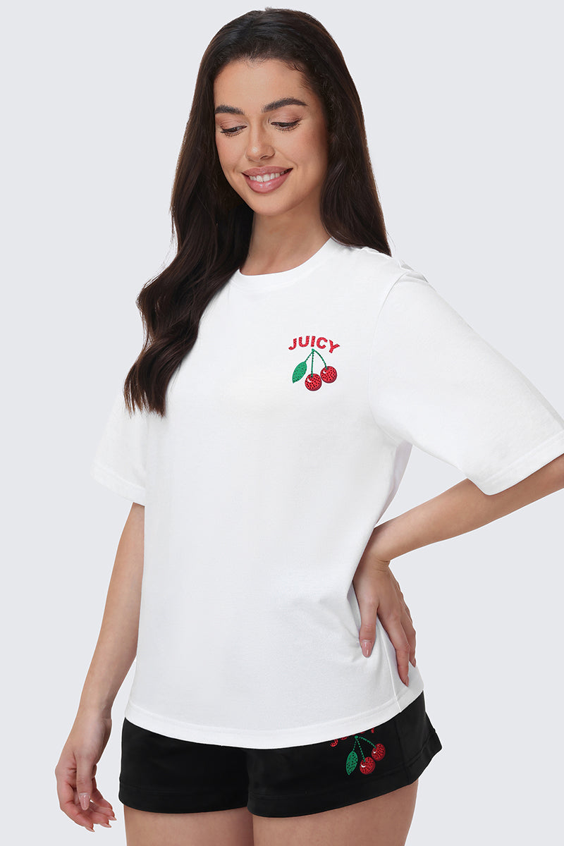 Cherry Bling Graphic Tee – Juicy Couture