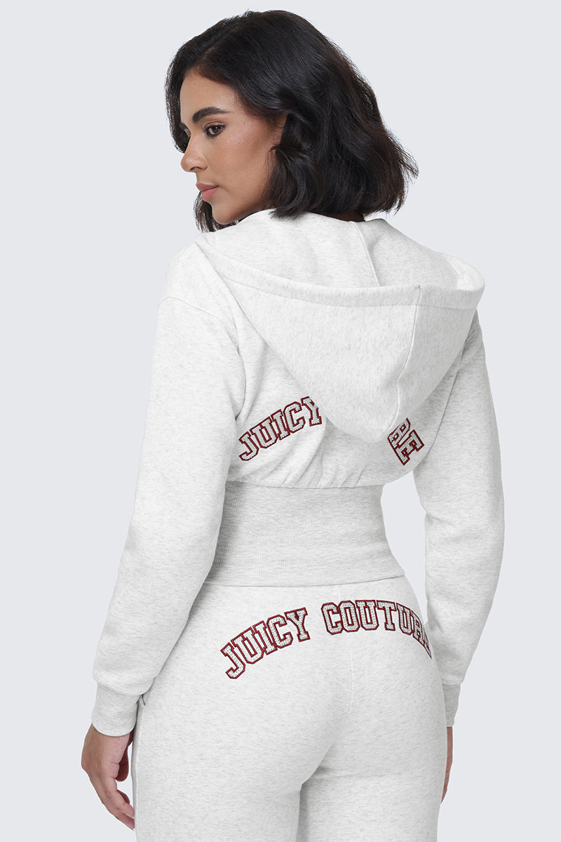 Small Bling Fleece Quarter Zip Hoodie – Juicy Couture
