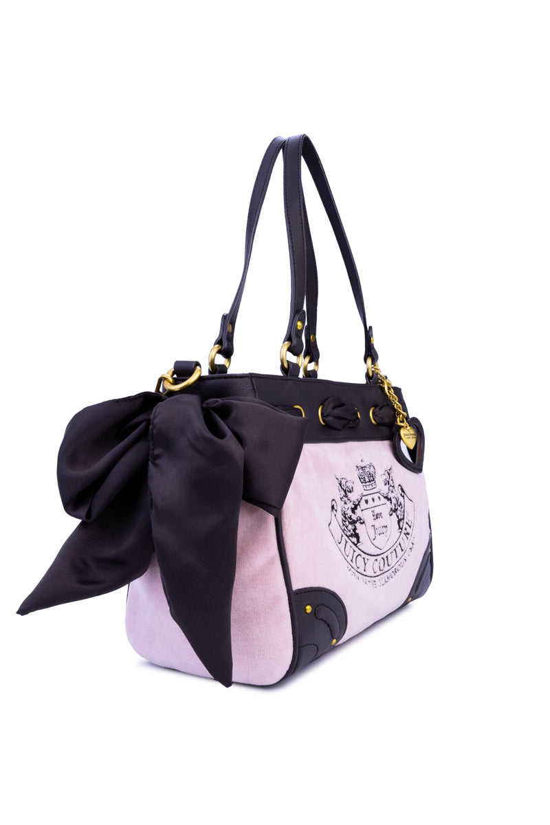 Heritage Core Tote Bag - Dusty Blush/Chocolate Brown - Juicy Couture