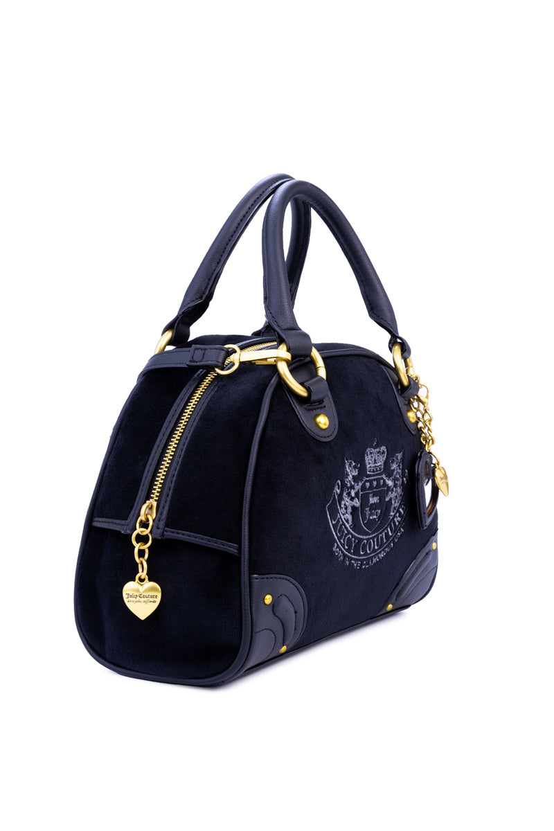 Heritage Core Dome Satchel Bag - Liquorice/Liquorice - Juicy Couture