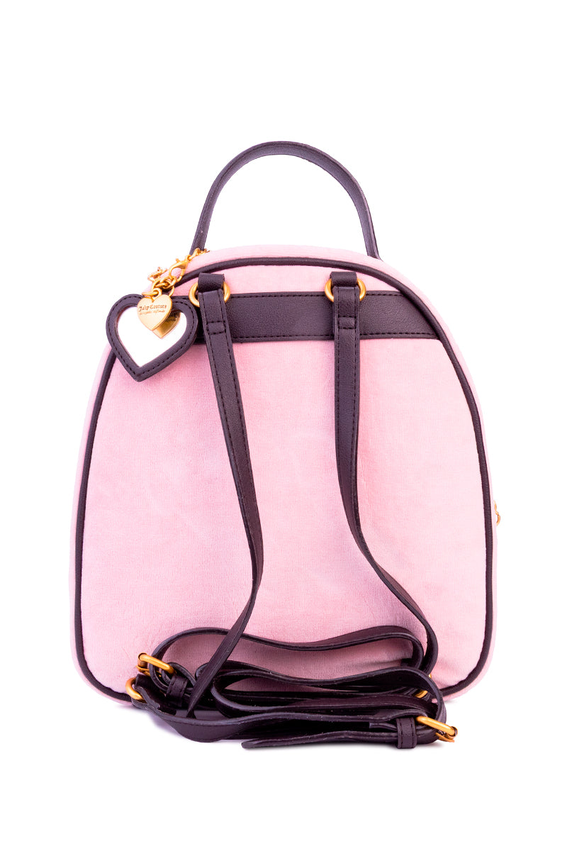 Heritage Core Backpack - Dusty Blush/Chocolate Brown - Juicy Couture