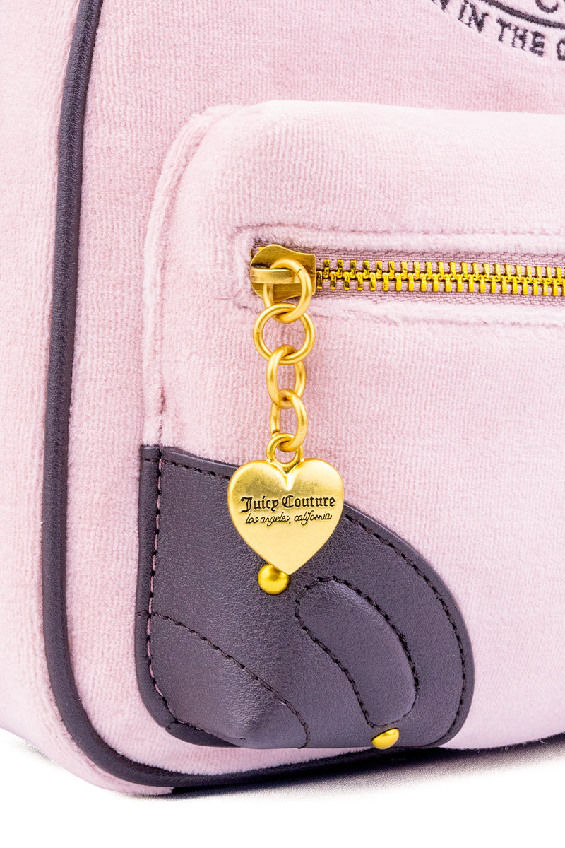Heritage Core Backpack - Dusty Blush/Chocolate Brown - Juicy Couture