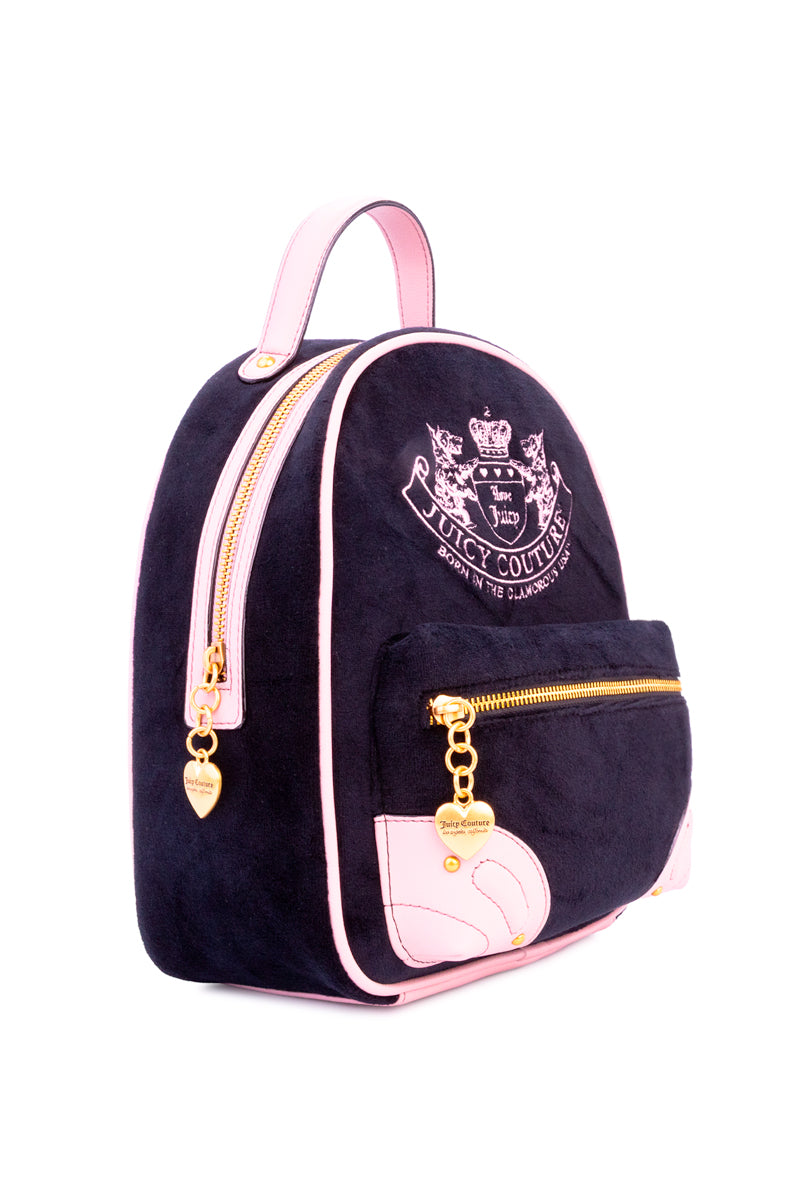 Heritage Core Backpack - Liquorice/Dusty Blush - Juicy Couture