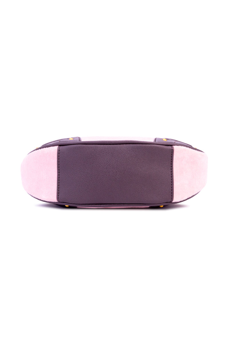 Heritage Core Shoulder Crossbody Bag - Dusty Blush/Chocolate Brown - Juicy Couture