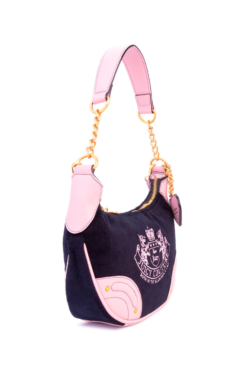 Heritage Core Shoulder Crossbody Bag - Liquorice/Dusty Blush - Juicy Couture