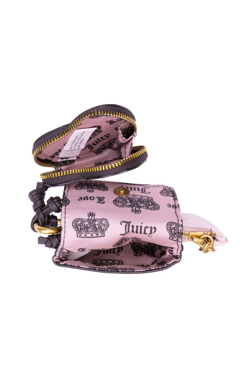 Heritage Core Wristlet Bundle - Dusty Blush/Chocolate Brown - Juicy Couture