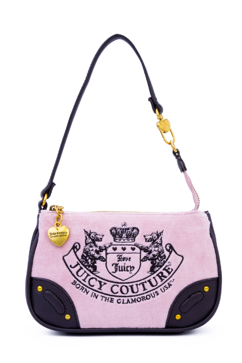 Heritage Core Convertible Wristlet - Dusty Blush/Chocolate Brown - Juicy Couture