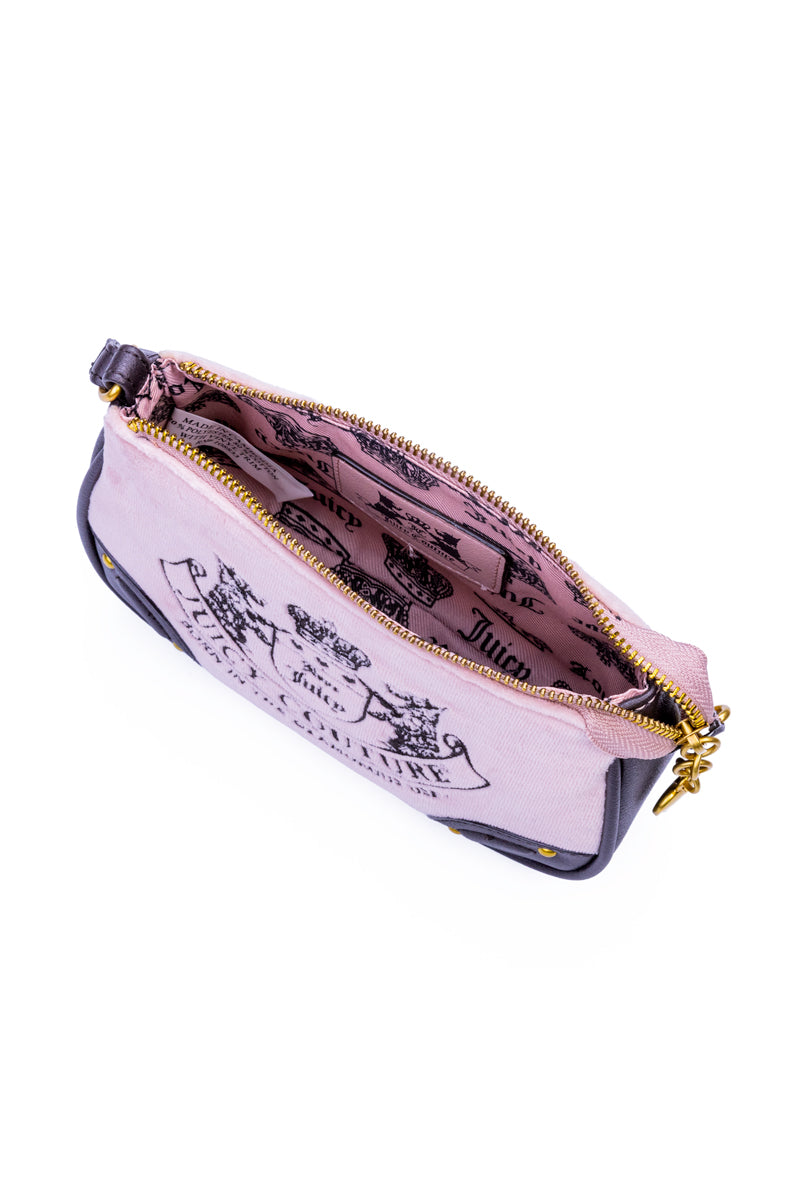 Heritage Core Convertible Wristlet - Dusty Blush/Chocolate Brown - Juicy Couture