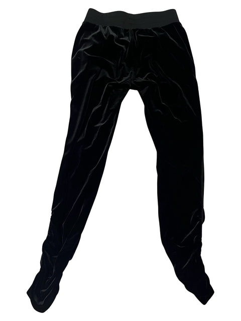 Black Velour Cinched Jogger Pants—REJUICED - Black - Juicy Couture