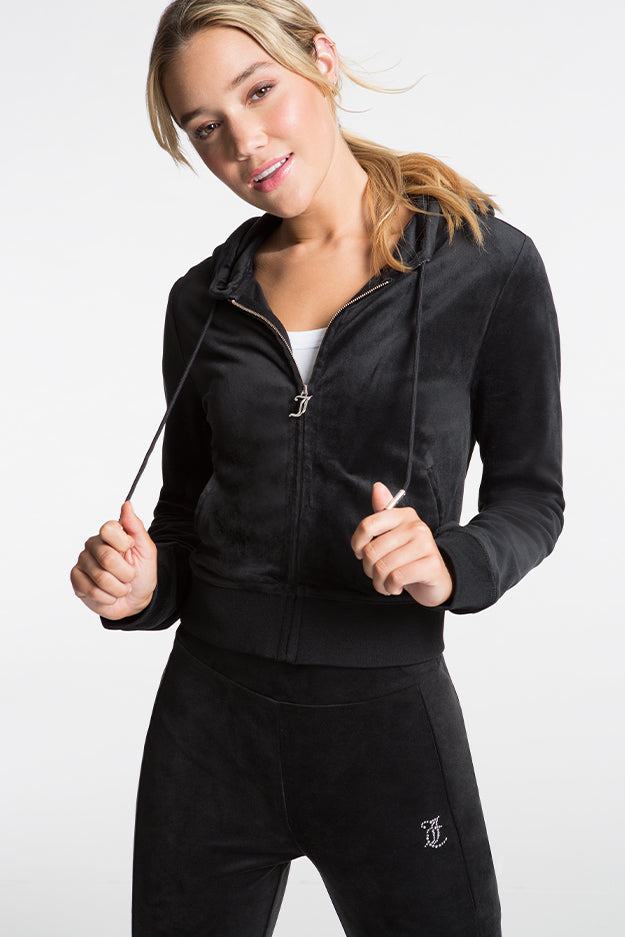 OG Big Bling Velour Hoodie—REJUICED - Juicy Couture