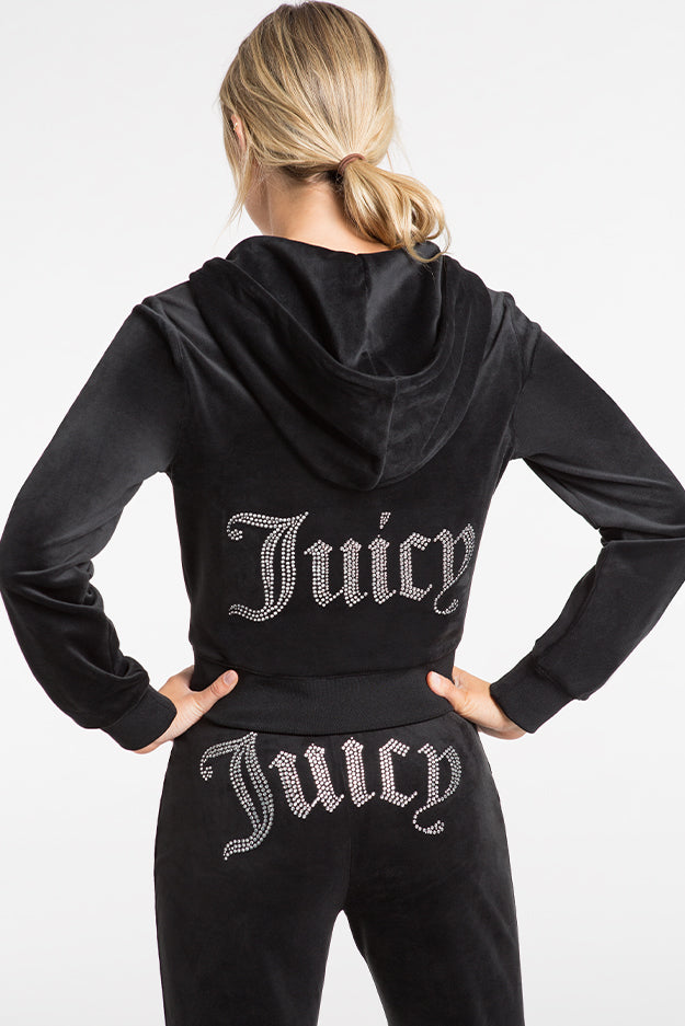 OG Big Bling Velour Hoodie—REJUICED - Juicy Couture