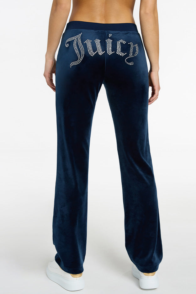 OG Big Bling Velour Track Pants—REJUICED - Jade Green - Juicy Couture