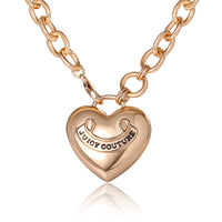 Goldtone Long Heart Pendant Necklace - Juicy Couture