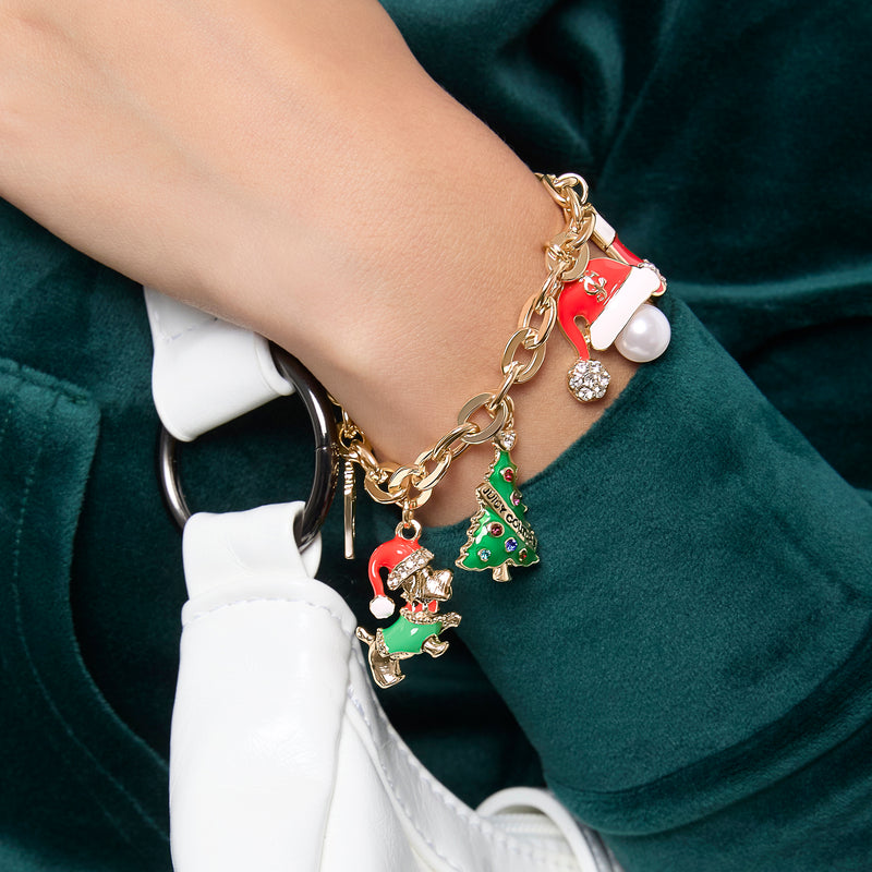 Holiday Charm Bracelet - Goldtone - Juicy Couture