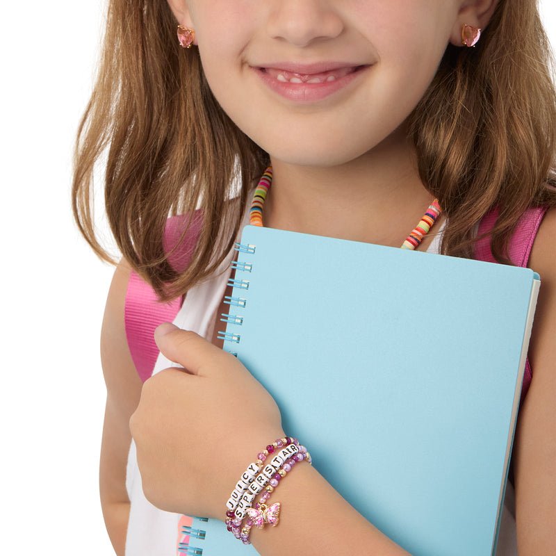 Kids Choose Juicy Superstar 3 Piece Stretch Beaded Bracelet Set