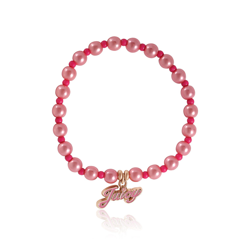 Kids Choose Juicy Heart Charm 2 Piece Bracelet Duo