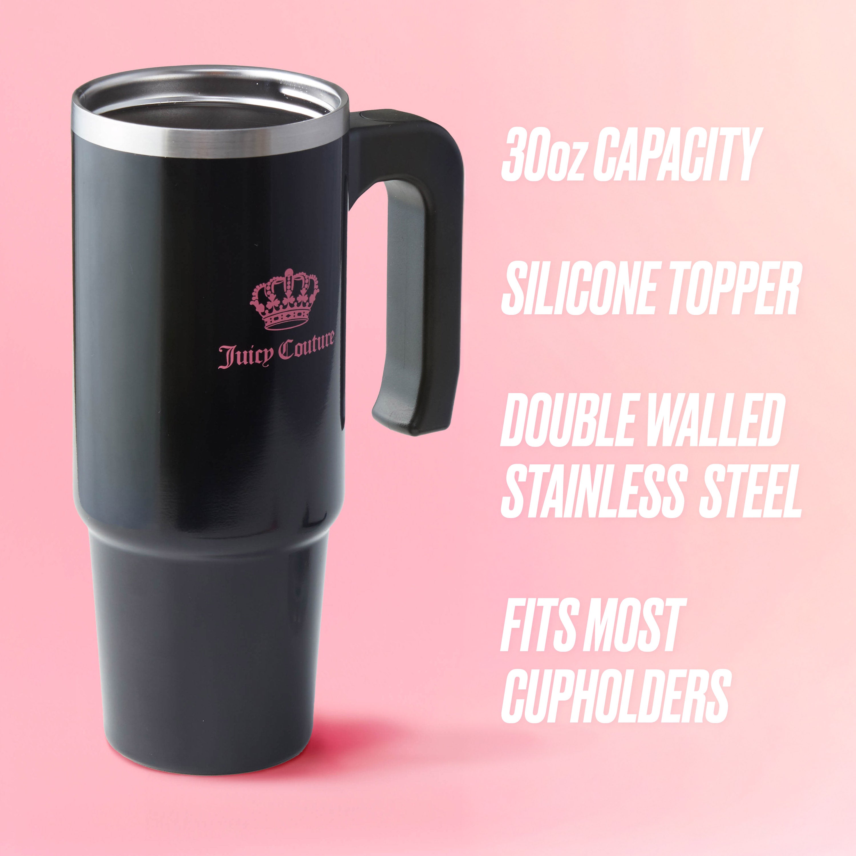 Jetsetter Hydration Stainless Steel Tumbler with Handle, Straw