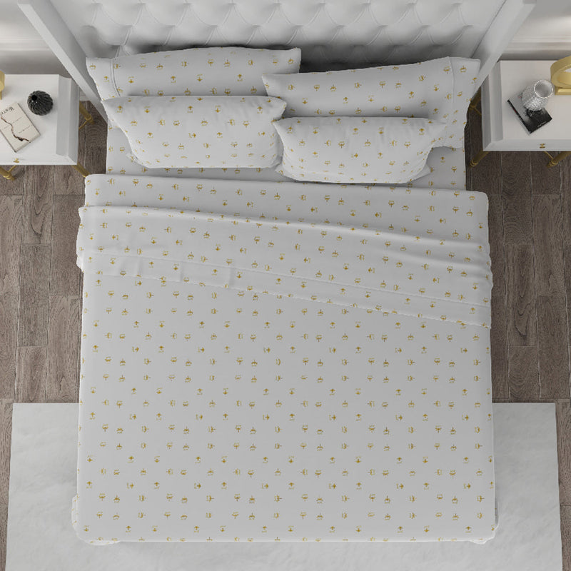 Printed Microfiber Sheet Set